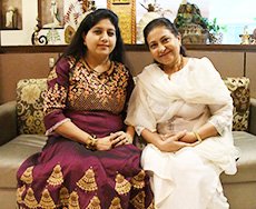 Sakhashree with Smita Jayakar.