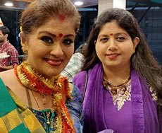 Sakhashree Neetaji with Sudha Chandran.