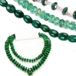 Emerald Necklace Mala