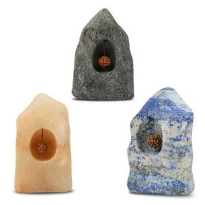 Gemstone Rocks with Rudraksha