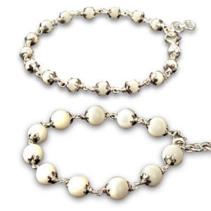 White Coral Gemstone Bracelet