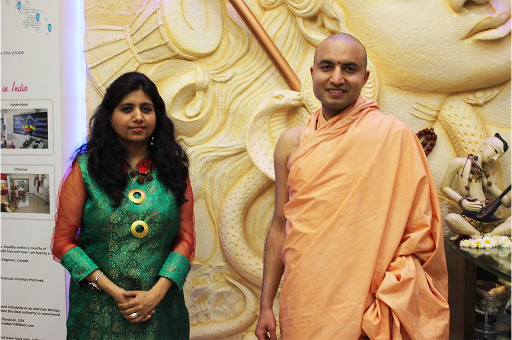 Om Swami Guru visits to Rudraksha Ratna.